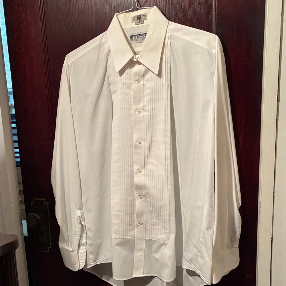 Umberto Rossi Classic White Men's Tuxedo Shirt